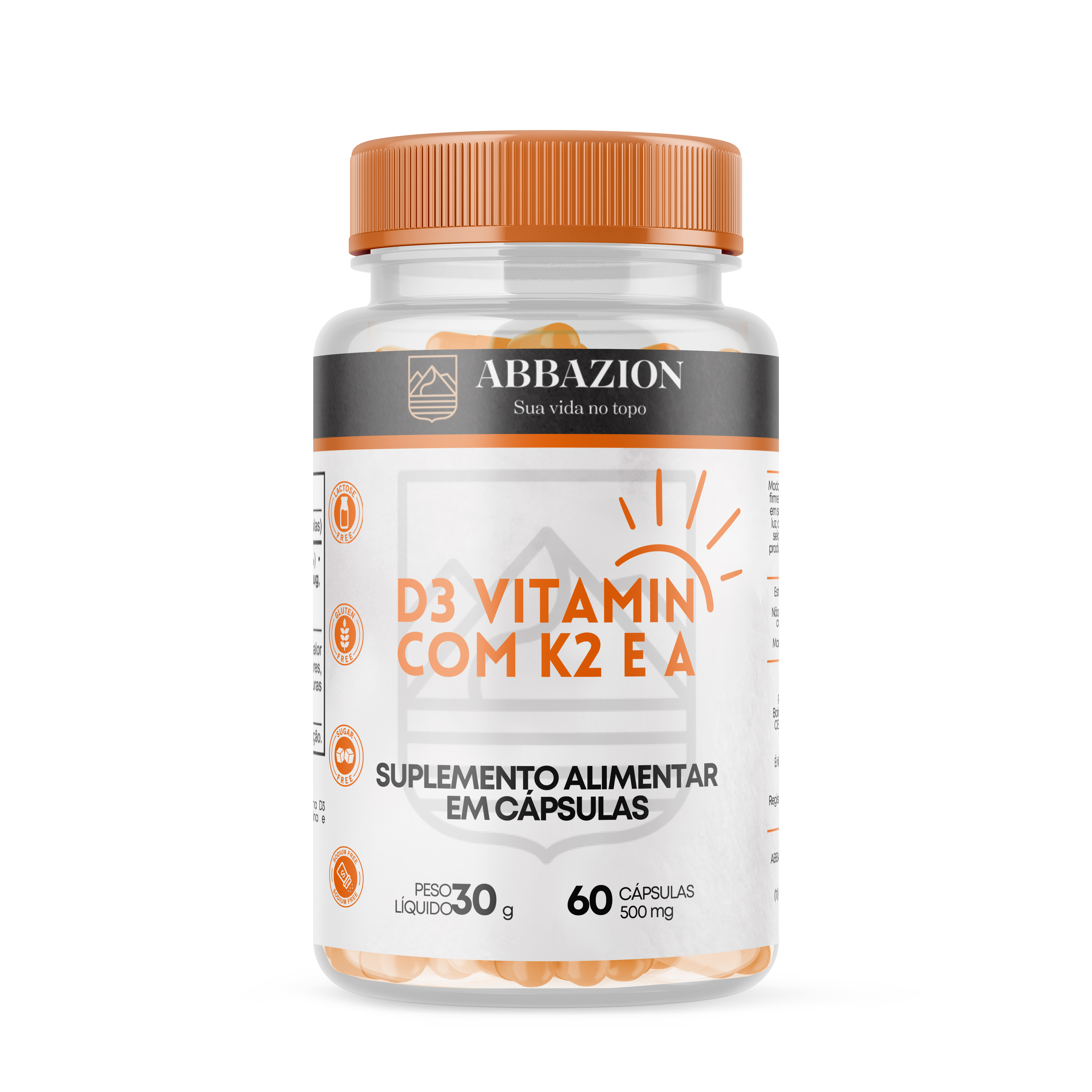 D3 Vitamin com K2 e A
